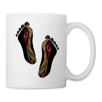 Füße - Tasse - Weiß - Rechts