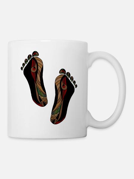 Füße - Tasse - Weiß