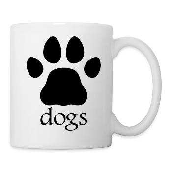 Chien chien - Mug blanc - blanc - Droite
