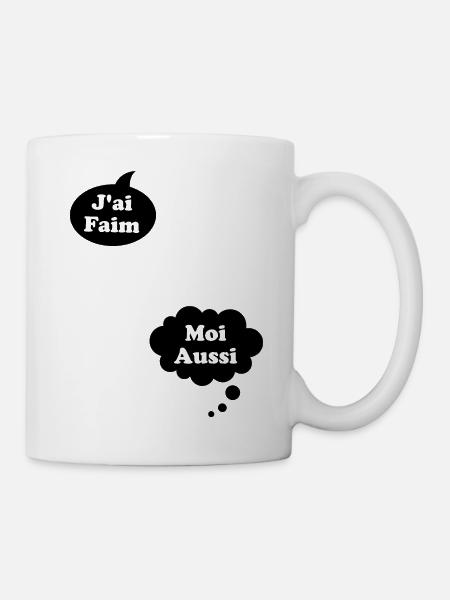 J'ai Faim Moi Aussi Cadeau Humour De Grossesse - Mug blanc - blanc