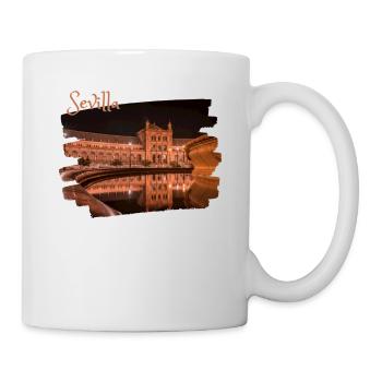 Séville la nuit - Mug blanc - blanc - Droite