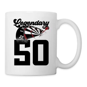 50TH BIRTHDAY DART LEGEND 1976 - Mug - white - Right
