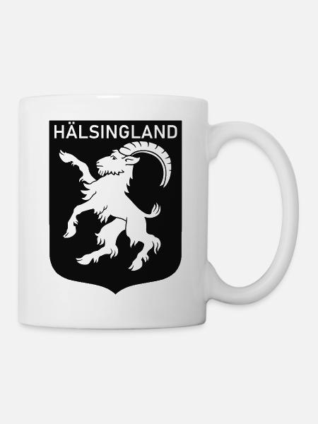Hälsingland - Mugg - vit