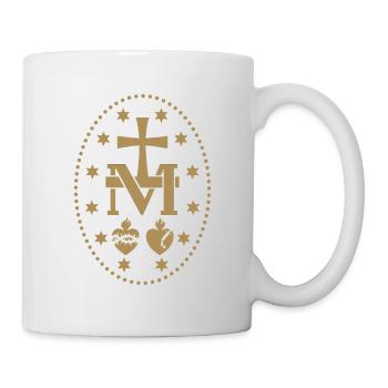 Wundertätige Medaille Marias - Tasse - Weiß - Rechts