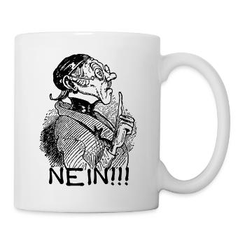 NEIN No | Wilhelm Busch Lehrer Lämpel - Tasse - Weiß - Rechts