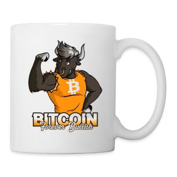 BITCOIN DESIGN CRYPTO BULL RUN gift for traders - Mug - white - Right