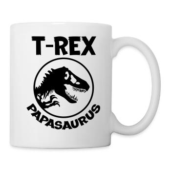 Papasaurus - Tasse - Weiß - Rechts