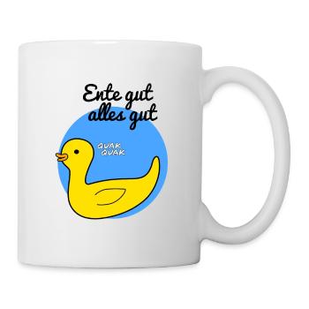 Ente gut, alles gut - Tasse - Weiß - Rechts