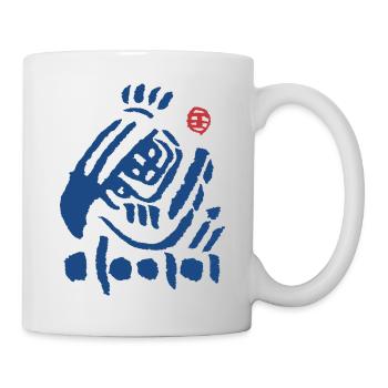 Japanisches Design - Tasse - Weiß - Rechts