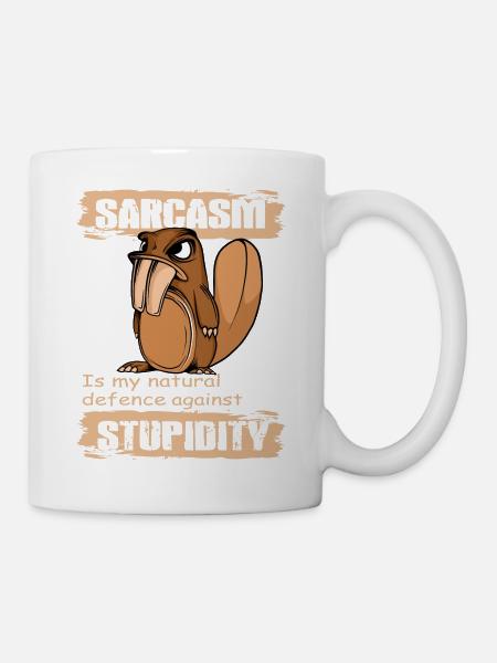 Sarkasmus - Tasse - Weiß