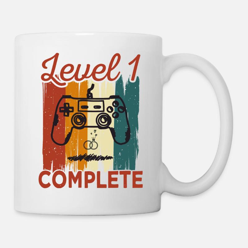 1. Vintage Hochzeitstag Level 1 - Tasse - Weiß