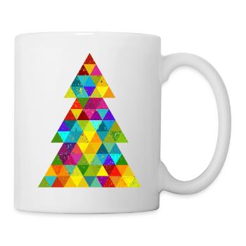 Christmas Tree Oh Christmas Tree Winter Hipster Grunge - Mug - white - Right