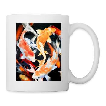 carpe koï - Mug blanc - blanc - Droite