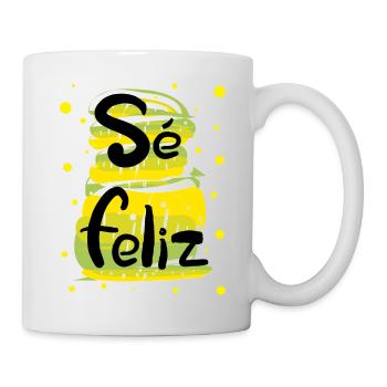 Se feliz spanischer Tippfehler - Tasse - Weiß - Rechts