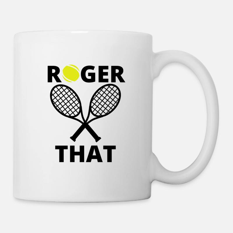 Roger das Tennisgeschenk - Tasse - Weiß