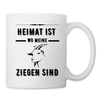 Ziege Ziegen Spruch Landwirt Bauer Ziegenbock - Tasse - Weiß - Rechts
