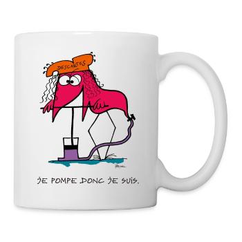 Je pompe donc je suis... - Mug blanc - blanc - Droite
