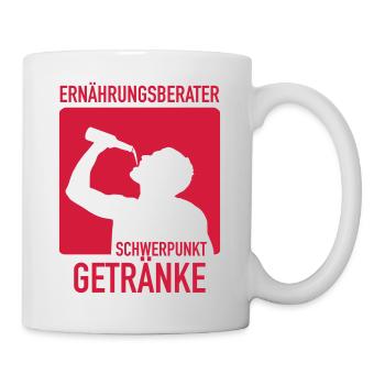 Ernährungsberater Getränke - Tasse - Weiß - Rechts