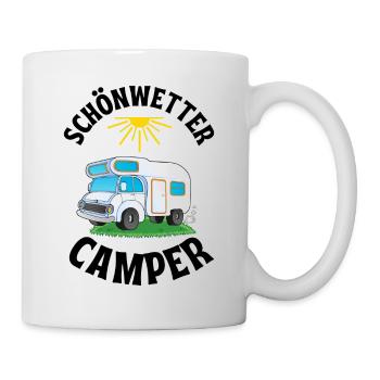 Schönwetter Camper - Tasse - Weiß - Rechts