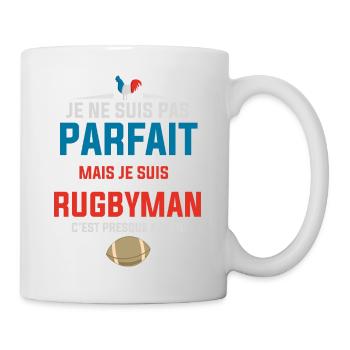 Rugbyman Parfait France Rugby Homme - Mug blanc - blanc - Droite
