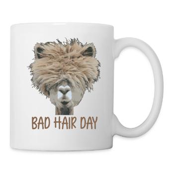 Bad Hair Day - Tasse - Weiß - Rechts