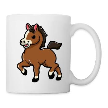 | douces chevaux | de bébé cheval Poulain - Mug blanc - blanc - Droite