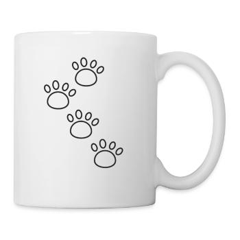 Dog Paw T Shirt 4 - Mug - white - Right