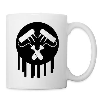 Maler Symbol - Tasse - Weiß - Rechts