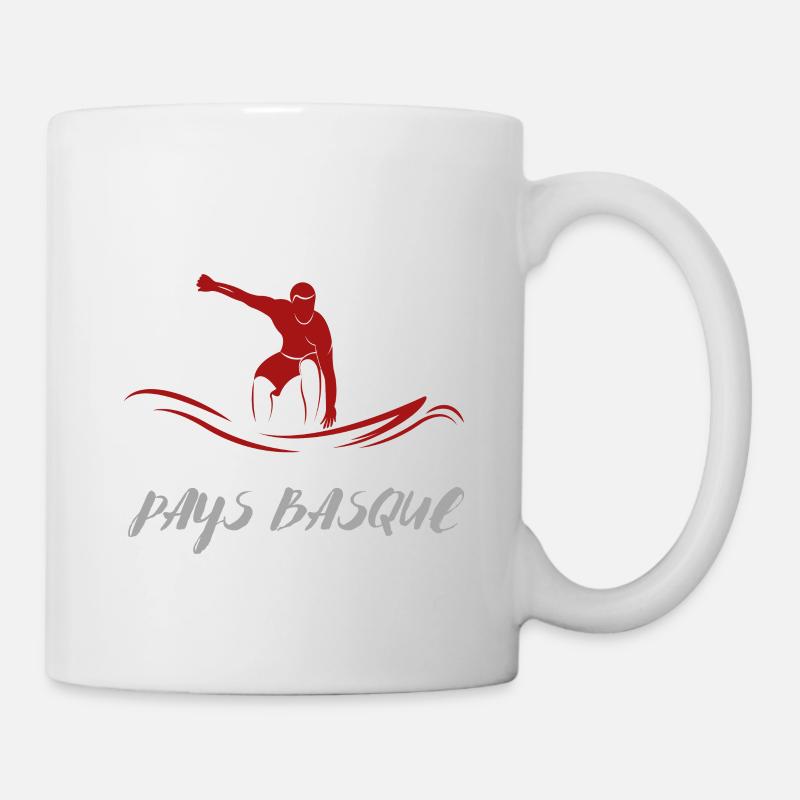 SURFER PAYS BASQUE 2 - Mug blanc - blanc