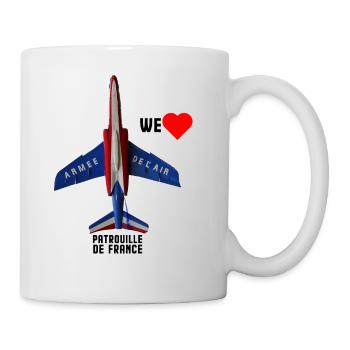 on aime la Patrouille de France - Mug blanc - blanc - Droite