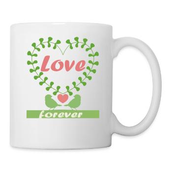 love forever - Tasse - Weiß - Rechts