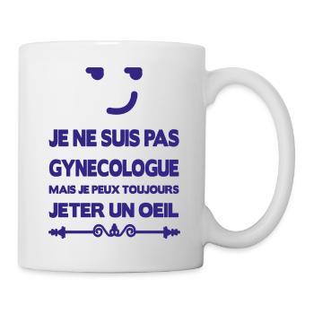 Humour Gynécologue - Mug blanc - blanc - Droite
