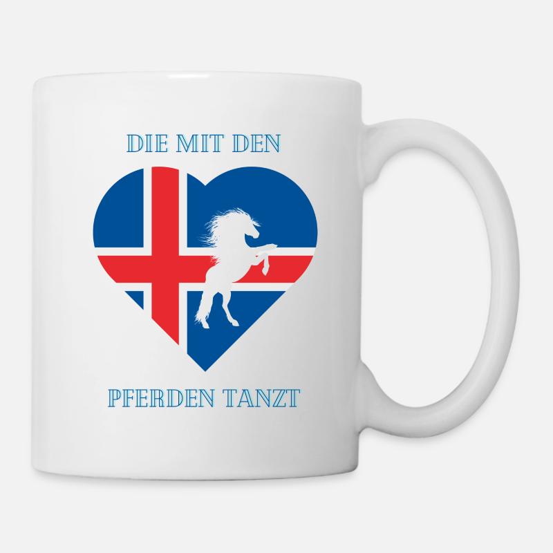 Danser avec les chevaux - Mug blanc - blanc