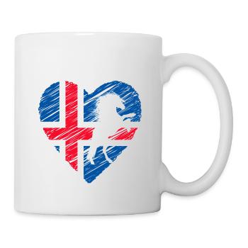 Cheval islandais - Mug blanc - blanc - Droite