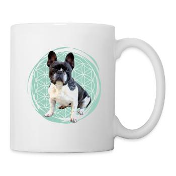Französische Bulldogge french bully BULLDOGGEN - Tasse - Weiß - Rechts