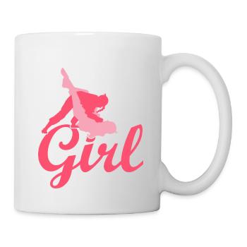 Roll Like A Girl Jiu Jitsu BJJ MMA Jujitsu - Mug - white - Right