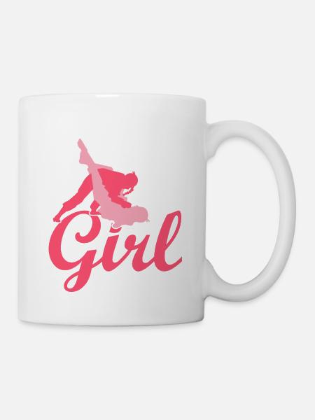 Roll Like A Girl Jiu Jitsu BJJ MMA Jujitsu - Tasse - Weiß