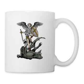 Sankt Michael der Erzengel - Tasse - Weiß - Rechts