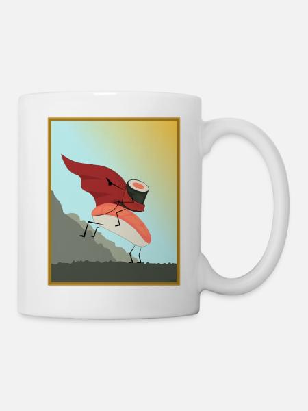 Peinture de sushi - Mug blanc - blanc