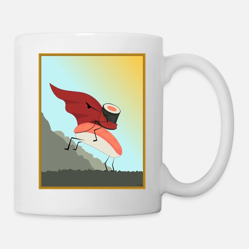 Peinture de sushi - Mug blanc - blanc