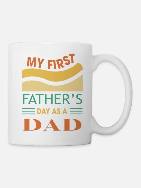 My first Fathersday as a Dad - Tasse - Weiß