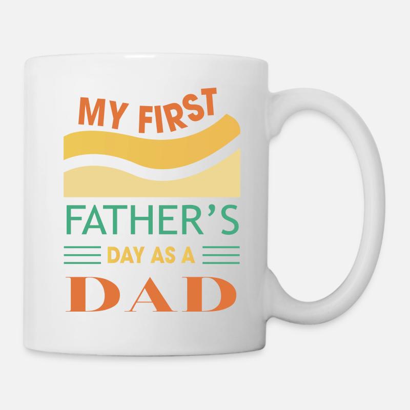 My first Fathersday as a Dad - Tasse - Weiß