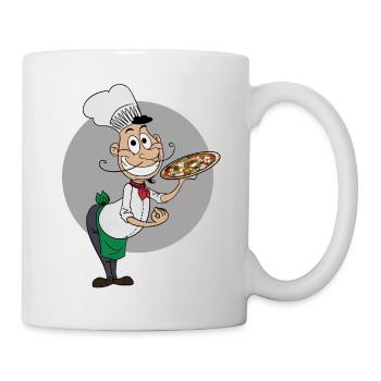 Chef cuisinier pizzaïolo - Mug blanc - blanc - Droite