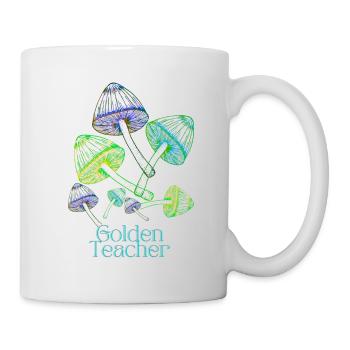 Golden Teacher Magic Mushrooms - Tasse - Weiß - Rechts
