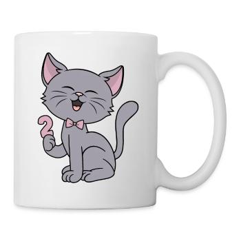 2 ans fille drôle chat 2ème anniversaire - Mug blanc - blanc - Droite