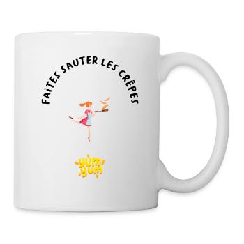 Faites sauter les crêpes - Mug blanc - blanc - Droite