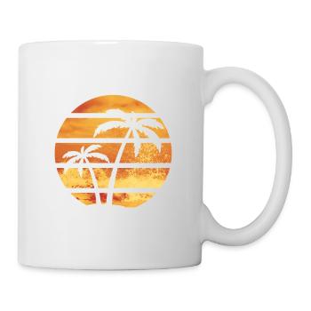 Teneriffa Tenerife Sommer Sonne Strand Meer Palmen - Tasse - Weiß - Rechts