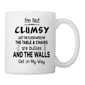 I'm not clumsy - Mug - white - Right