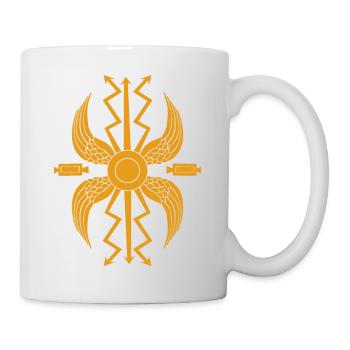 Kaiserliches römisches Wappen - Scutum - Tasse - Weiß - Rechts