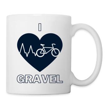 Gravel Bike I Love Gravel - Tasse - Weiß - Rechts